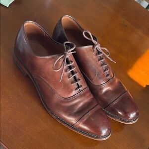 Allen Edmonds Park Avenue Cap-toe Oxford Dress Shoe - Brown Leather